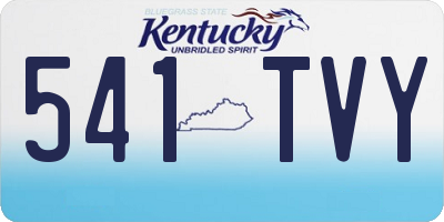 KY license plate 541TVY