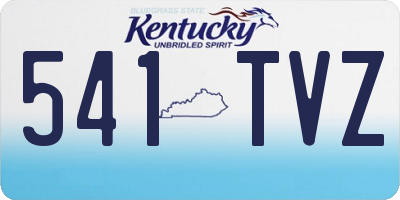 KY license plate 541TVZ