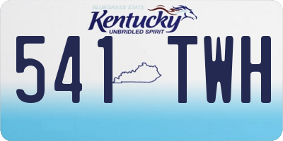 KY license plate 541TWH