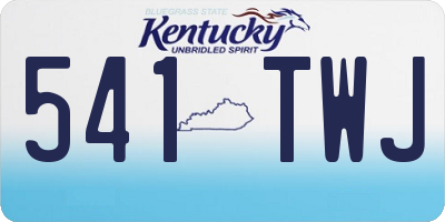 KY license plate 541TWJ
