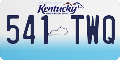 KY license plate 541TWQ