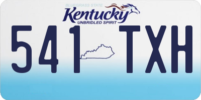 KY license plate 541TXH
