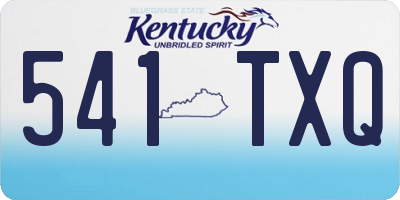 KY license plate 541TXQ