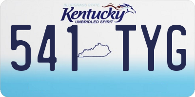 KY license plate 541TYG