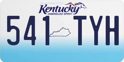 KY license plate 541TYH