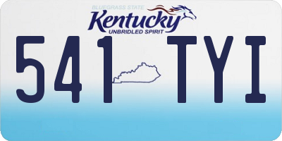 KY license plate 541TYI