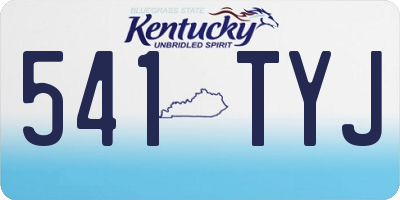 KY license plate 541TYJ