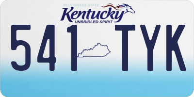 KY license plate 541TYK