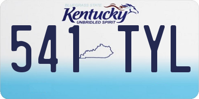 KY license plate 541TYL