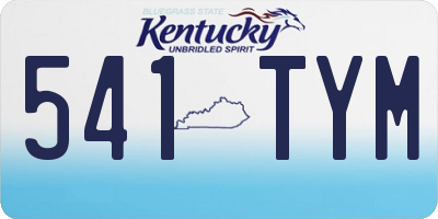 KY license plate 541TYM
