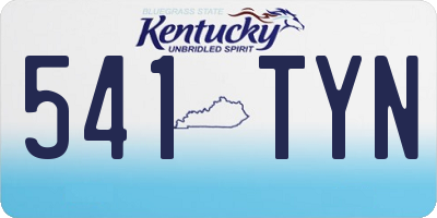 KY license plate 541TYN