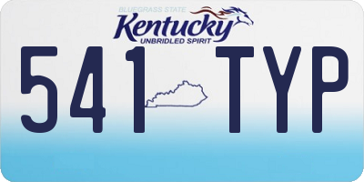 KY license plate 541TYP