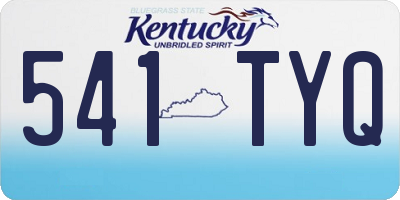 KY license plate 541TYQ