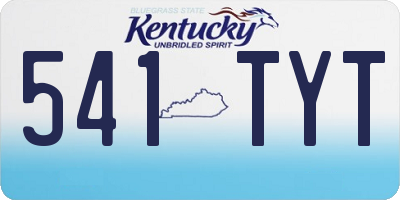 KY license plate 541TYT