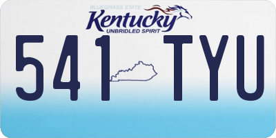KY license plate 541TYU