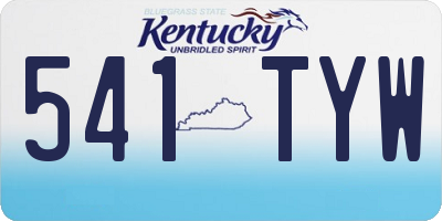 KY license plate 541TYW