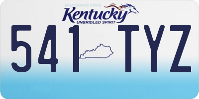 KY license plate 541TYZ