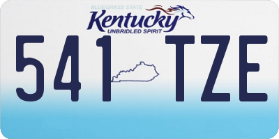 KY license plate 541TZE