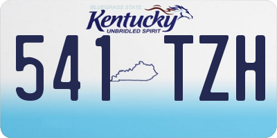 KY license plate 541TZH