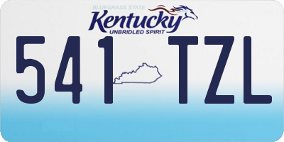 KY license plate 541TZL