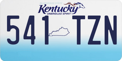 KY license plate 541TZN