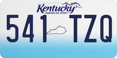KY license plate 541TZQ