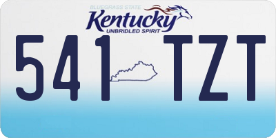 KY license plate 541TZT
