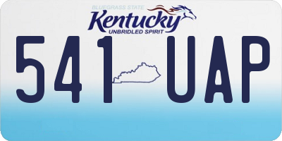 KY license plate 541UAP