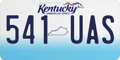 KY license plate 541UAS