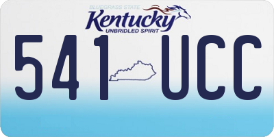 KY license plate 541UCC