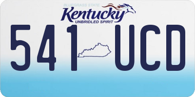 KY license plate 541UCD