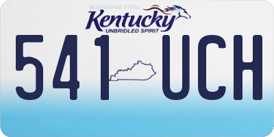 KY license plate 541UCH