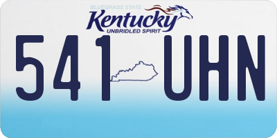 KY license plate 541UHN