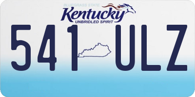 KY license plate 541ULZ