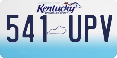KY license plate 541UPV