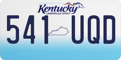 KY license plate 541UQD
