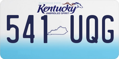 KY license plate 541UQG