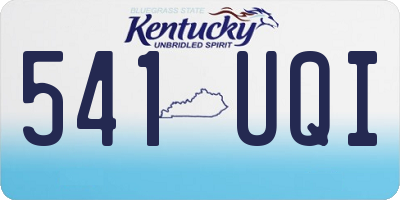 KY license plate 541UQI