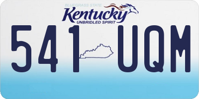 KY license plate 541UQM