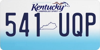 KY license plate 541UQP