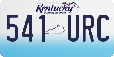 KY license plate 541URC
