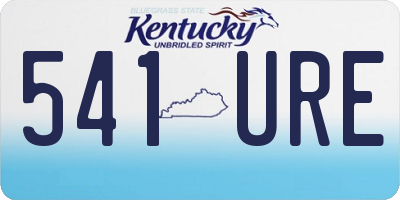 KY license plate 541URE