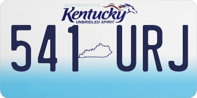 KY license plate 541URJ