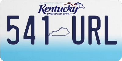 KY license plate 541URL