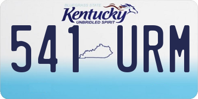 KY license plate 541URM