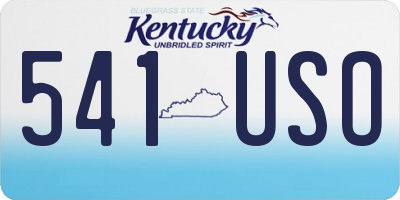KY license plate 541USO