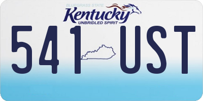 KY license plate 541UST