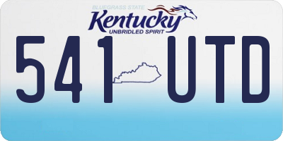 KY license plate 541UTD