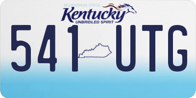 KY license plate 541UTG