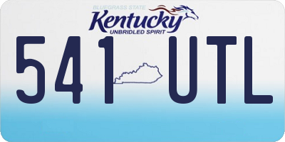 KY license plate 541UTL